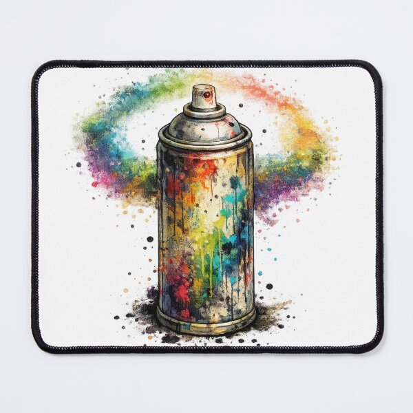 Item preview, Colorful Spray Paint Can Rainbow Splash Art designed and sold by jgvisualarts.