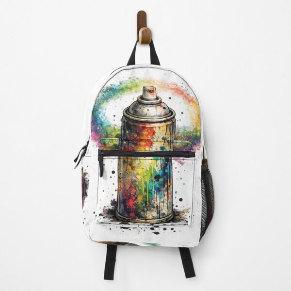 Item preview, Colorful Spray Paint Can Rainbow Splash Art designed and sold by jgvisualarts.