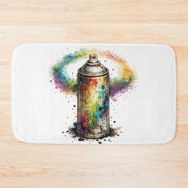 Item preview, Colorful Spray Paint Can Rainbow Splash Art designed and sold by jgvisualarts.