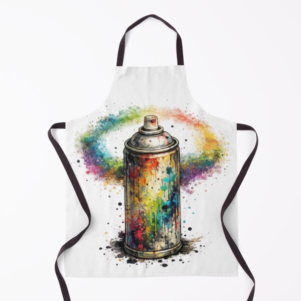 Item preview, Colorful Spray Paint Can Rainbow Splash Art designed and sold by jgvisualarts.