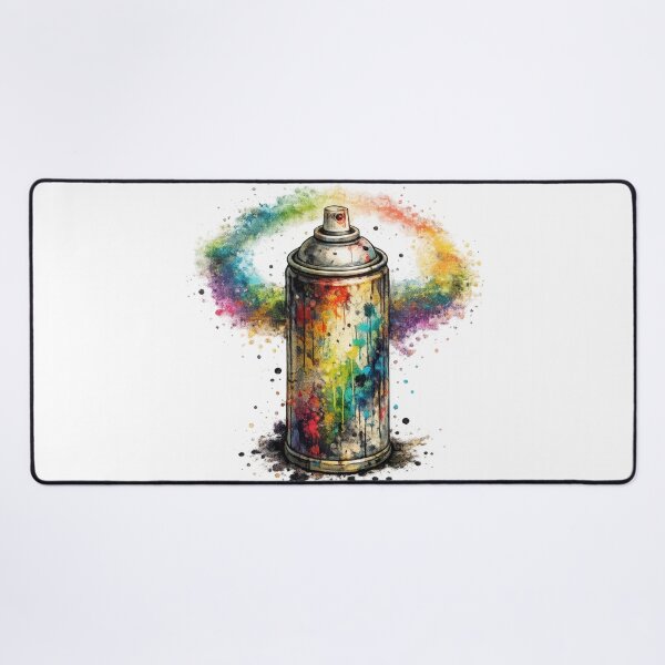Item preview, Colorful Spray Paint Can Rainbow Splash Art designed and sold by jgvisualarts.