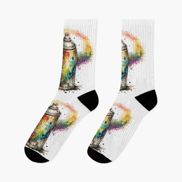Item preview, Colorful Spray Paint Can Rainbow Splash Art designed and sold by jgvisualarts.