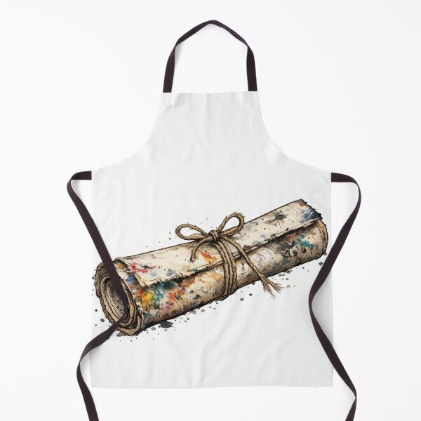 Item preview, Colorful Rolled Parchment Scroll with Paint Splatter Art designed and sold by jgvisualarts.