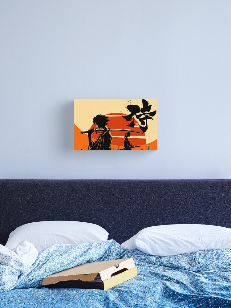 Thumbnail 1 of 3, Canvas Print, Sunset Samurai designed and sold by themeganechan.