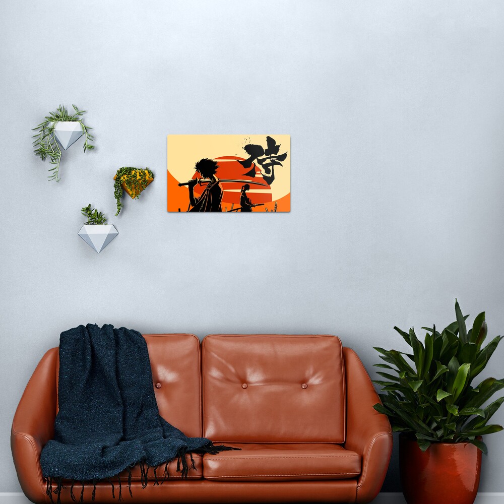 Sunset Samurai Metal Print