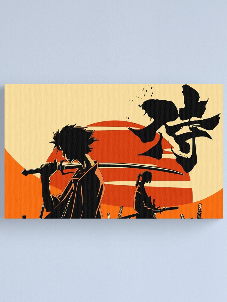 Thumbnail 2 of 3, Canvas Print, Sunset Samurai designed and sold by themeganechan.