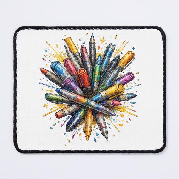Item preview, Colorful Crayons Starburst Explosion Art designed and sold by jgvisualarts.