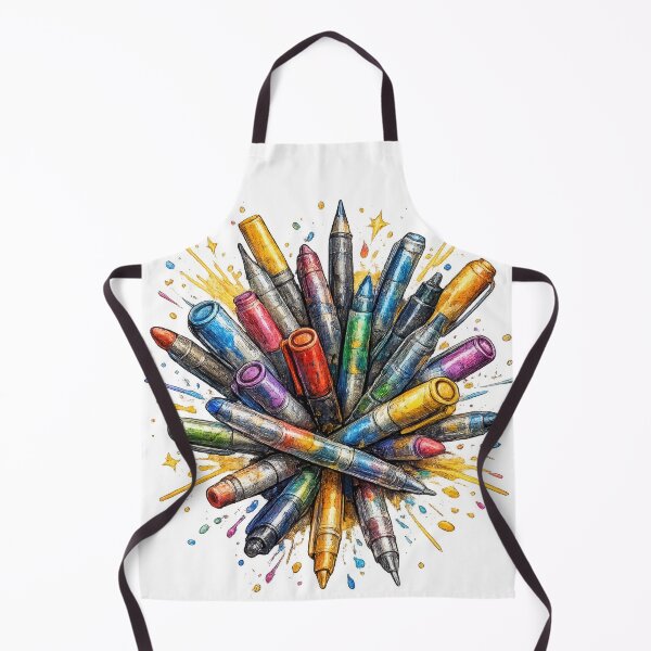 Item preview, Colorful Crayons Starburst Explosion Art designed and sold by jgvisualarts.