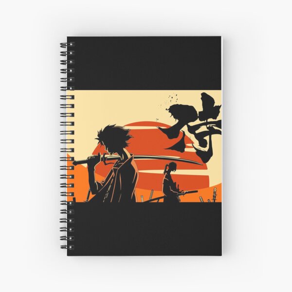 Sunset Samurai Spiral Notebook