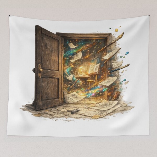 Item preview, Magical Doorway to an Enchanted World of Books designed and sold by jgvisualarts.