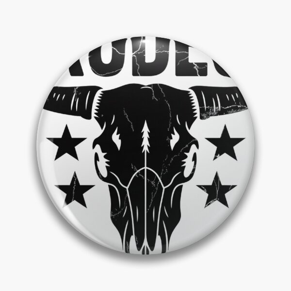 Item preview, Distressed Linocut Bull Skull with Western Stars designed and sold by Bloomkept.