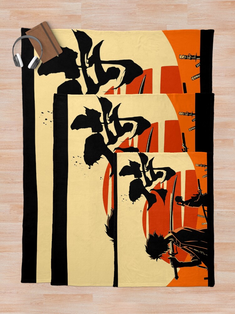 Alternate view of Sunset Samurai Throw Blanket