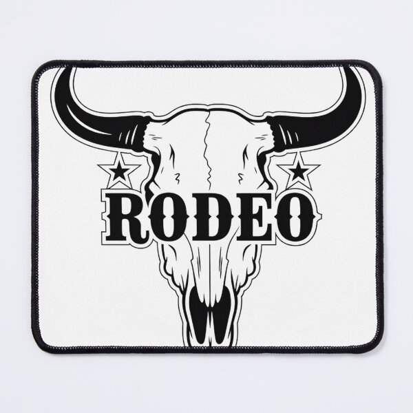 Item preview, Vintage Bull Skull Line Art with Western Stars designed and sold by Bloomkept.