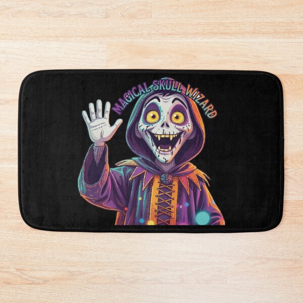 Item preview, Magical Skull Wizard - Creepy Cute Colorful Fantasy Character designed and sold by M3A Art.