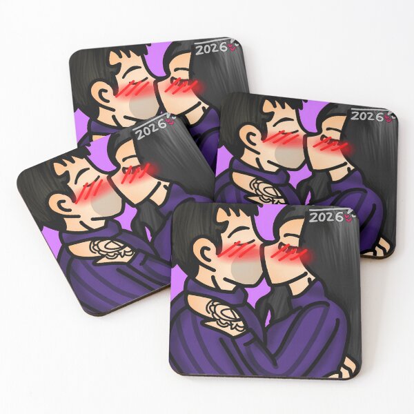Item preview, Cute Anime Kiss designed and sold by CoupleDrawing-J.