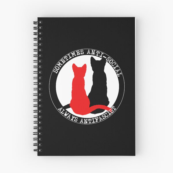 Item preview, Gatos antifascistas A veces sociales Siempre antifascistas designed and sold by TEEGENIE.