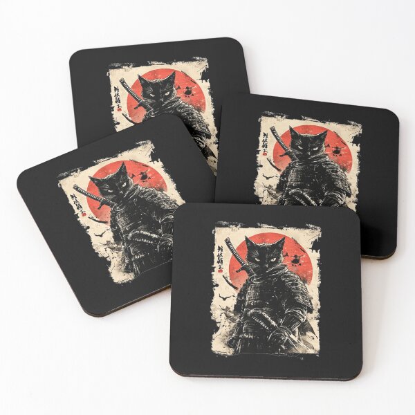 Item preview, Samurai Cat Japanese Style Warrior Vintage  designed and sold by titanlevi.