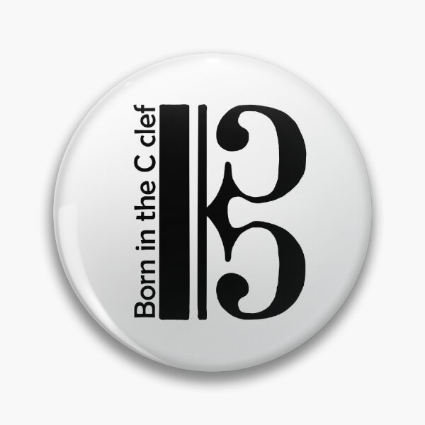 Item preview, Born in the C clef designed and sold by ViolaMangoes.