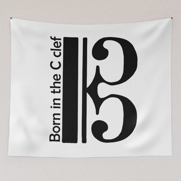 Item preview, Born in the C clef designed and sold by ViolaMangoes.