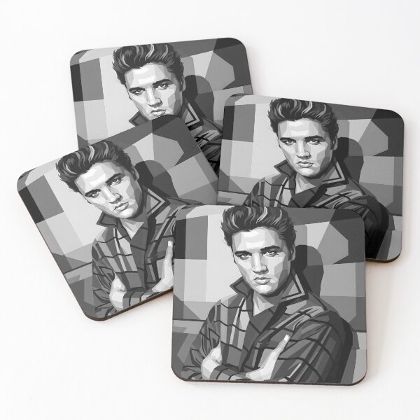 Artikelvorschau, Elvis Presley in Graustufen entworfen und verkauft von Japanese art.