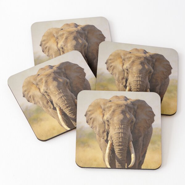 Item preview, Elephant Wall Art – Realistic Safari Wildlife Portrait Print designed and sold by QuietCanvasArtworks.
