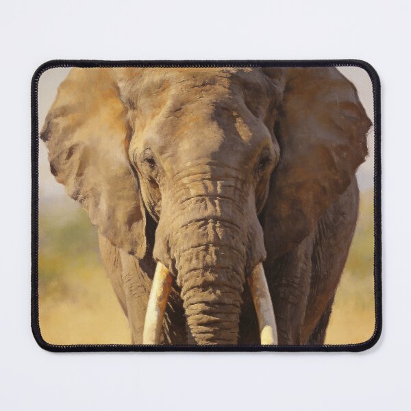 Item preview, Elephant Wall Art – Realistic Safari Wildlife Portrait Print designed and sold by QuietCanvasArtworks.