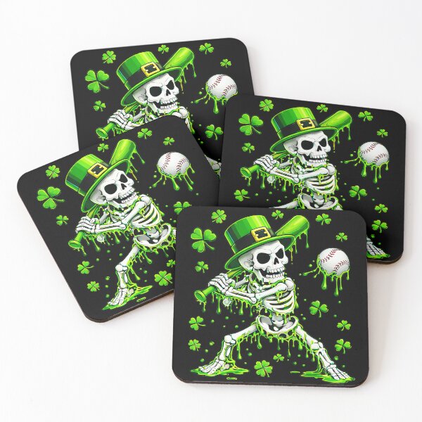 Item preview, Baseball Skeleton St Patrick’s Day Shamrock  designed and sold by miaa-artistshop.
