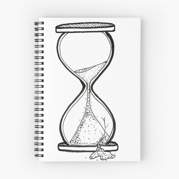 Item preview, Broken Hourglass – Time Slipping Away – Minimal Line Art designed and sold by Kmhbelieve620.