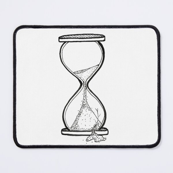 Item preview, Broken Hourglass – Time Slipping Away – Minimal Line Art designed and sold by Kmhbelieve620.