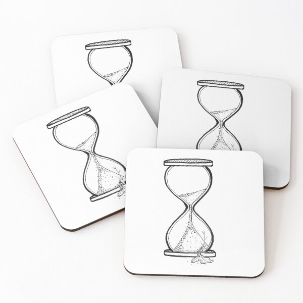 Item preview, Broken Hourglass – Time Slipping Away – Minimal Line Art designed and sold by Kmhbelieve620.
