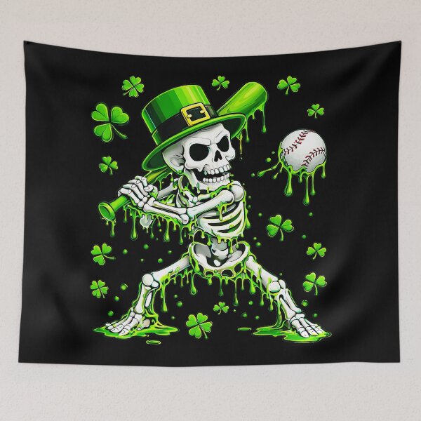 Item preview, Baseball Skeleton St Patrick’s Day Shamrock  designed and sold by miaa-artistshop.