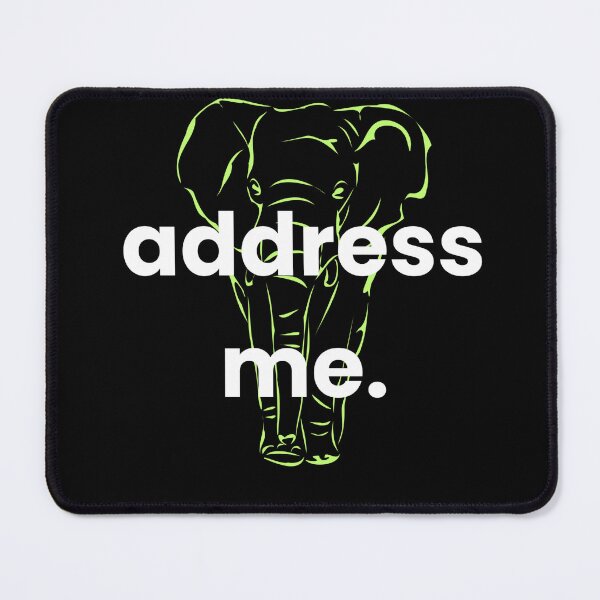 Item preview, Address Me Elephant Green designed and sold by BananaBank.