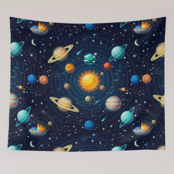 Item preview, Solar System Journey: Space Galaxy Pattern designed and sold by edstorebeaches.