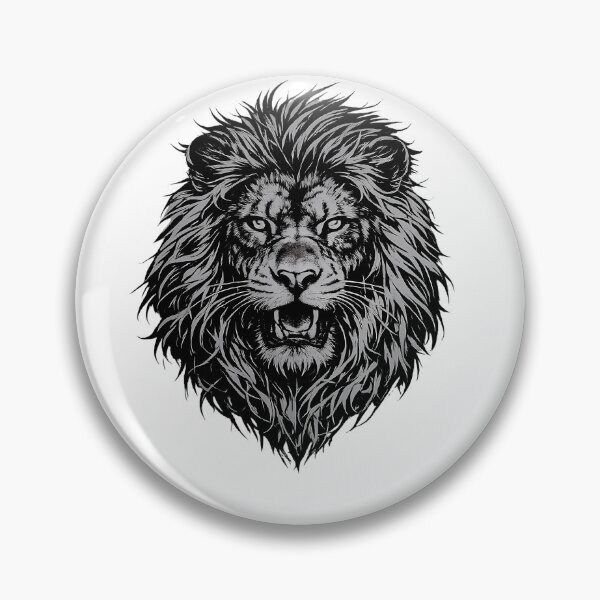Item preview, Majestic Roar - Monochrome Lion King designed and sold by Neon Wolf Studio.
