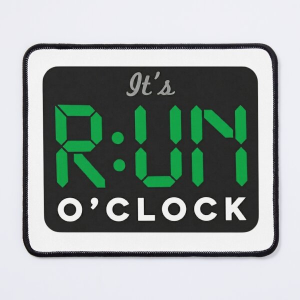 Item preview, It's RUN O'Clock - Retro Digital Timer Running Design designed and sold by Sashka-.