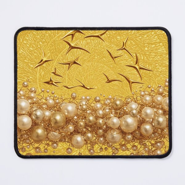 Item preview, Luxury Gold Pearls Abstract Birds Design designed and sold by PixorStudio.