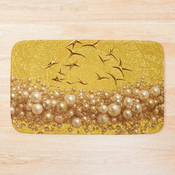 Item preview, Luxury Gold Pearls Abstract Birds Design designed and sold by PixorStudio.