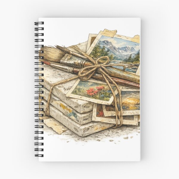 Item preview, Vintage Postcards Bundle with Art Supplies Watercolor designed and sold by jgvisualarts.
