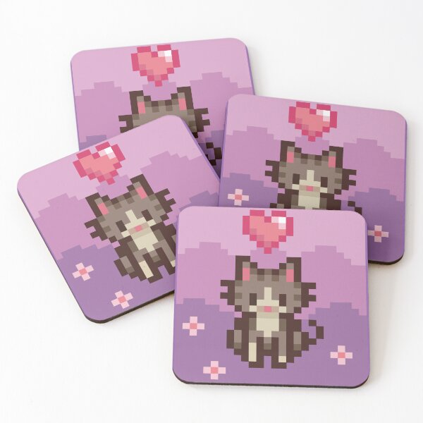 Item preview, Kitten in pixel art designed and sold by michellepsilva.