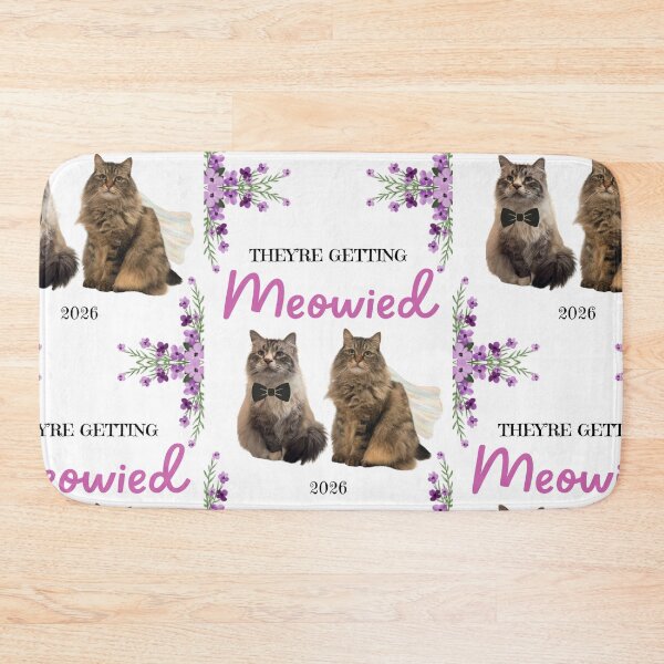 Item preview, They're Getting Meowied designed and sold by Bevybites.