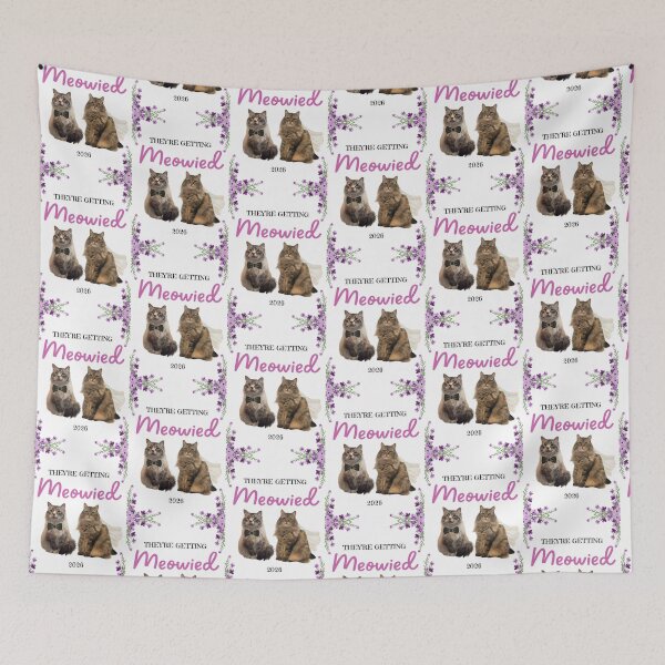 Item preview, They're Getting Meowied designed and sold by Bevybites.