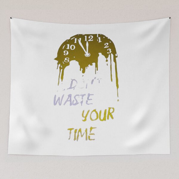 Item preview, Don't Waste Your Time - Melting Clock Art designed and sold by Hafcishop.