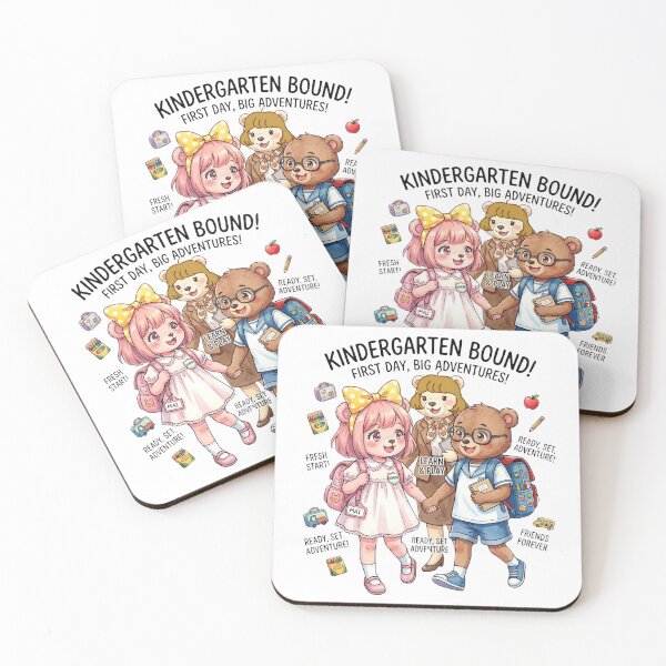 Item preview, Kindergarten Bound Bears - Cute Anime First Day of School designed and sold by VibranPalette.