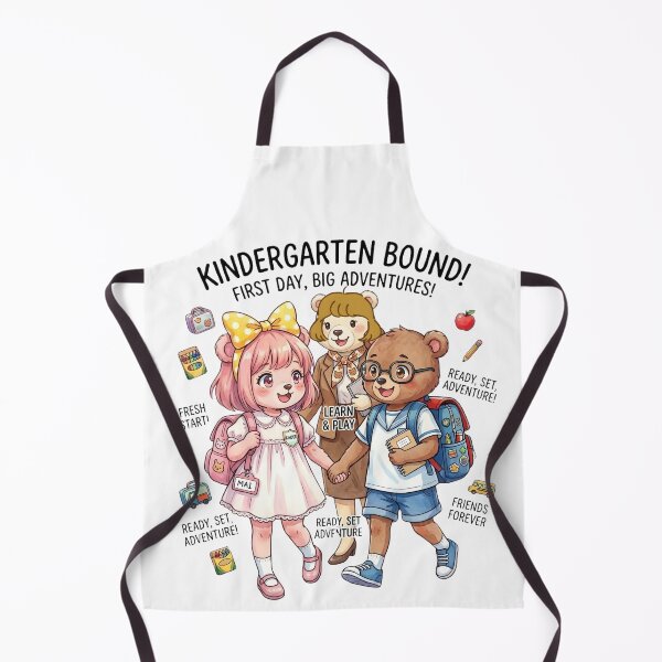 Artikelvorschau, Kindergarten Bound Bears – Niedliche Anime-Bären für den ersten Schultag entworfen und verkauft von VibranPalette.