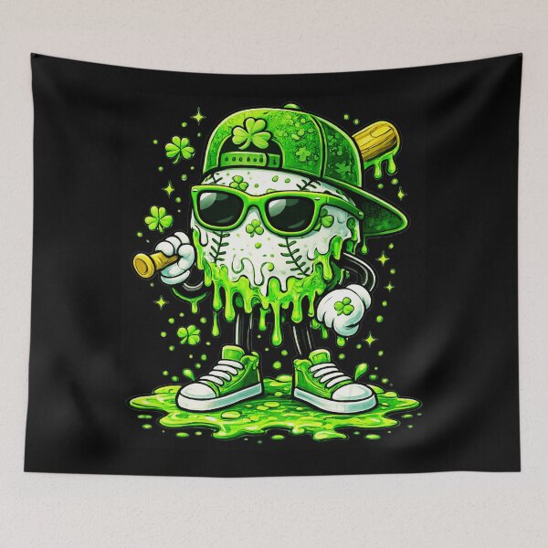 Item preview, Shamrock Baseball Funny St Patrick’s Day Drip  designed and sold by miaa-artistshop.