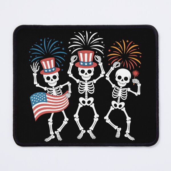 Item preview, 4th July Skeletons Fireworks Patriotic designed and sold by yamismaous.