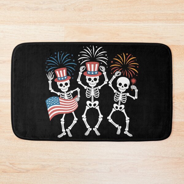 Item preview, 4th July Skeletons Fireworks Patriotic designed and sold by yamismaous.