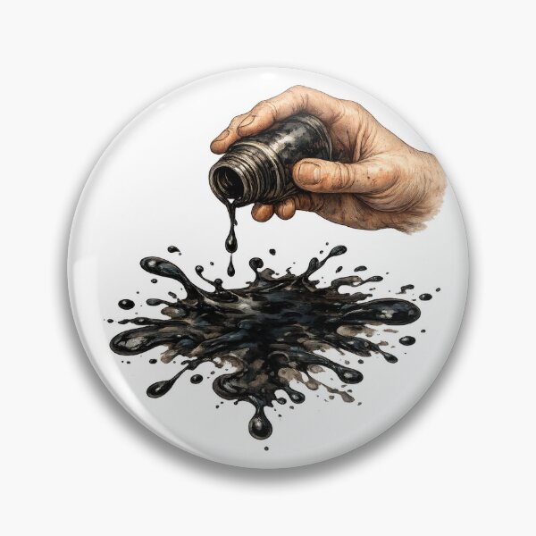 Item preview, Hand Pouring Black Ink Splash Art designed and sold by jgvisualarts.