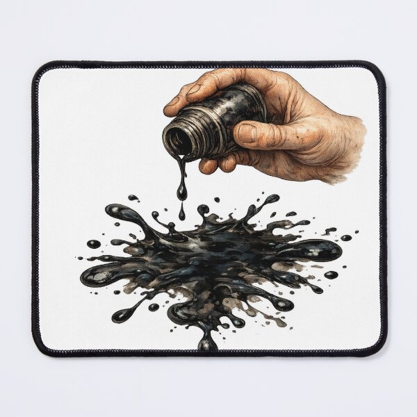 Item preview, Hand Pouring Black Ink Splash Art designed and sold by jgvisualarts.