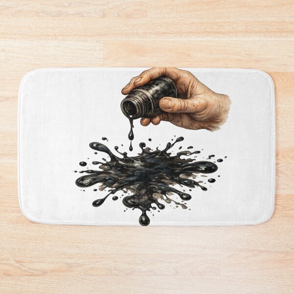 Item preview, Hand Pouring Black Ink Splash Art designed and sold by jgvisualarts.